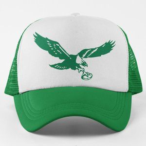 NEW Philadelphia Eagles 1948 Logo Foam Trucker Mesh Snapback Hat 2-TONE GREEN